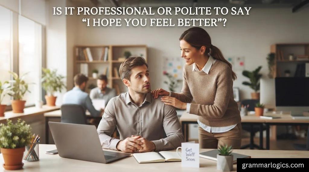 Is It Professional or Polite to Say “I Hope You Feel Better”?
