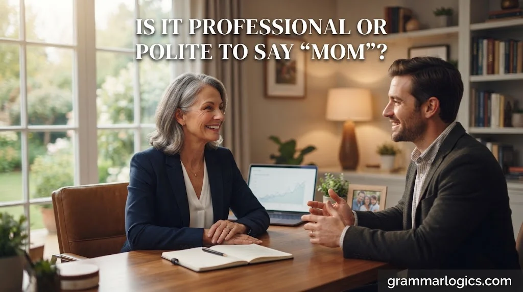 Is It Professional or Polite to Say “Mom”?