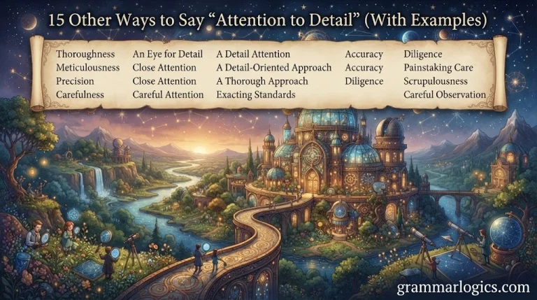 Other Ways to Say “Attention to Detail”