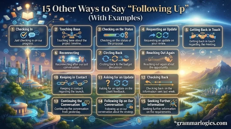 15 Other Ways to Say “Following Up” (With Examples)