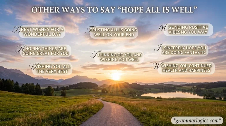 15 Other Ways to Say “Hope All Is Well” (With Examples)