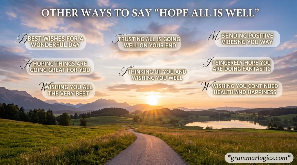 15 Other Ways to Say “Hope All Is Well” (With Examples)