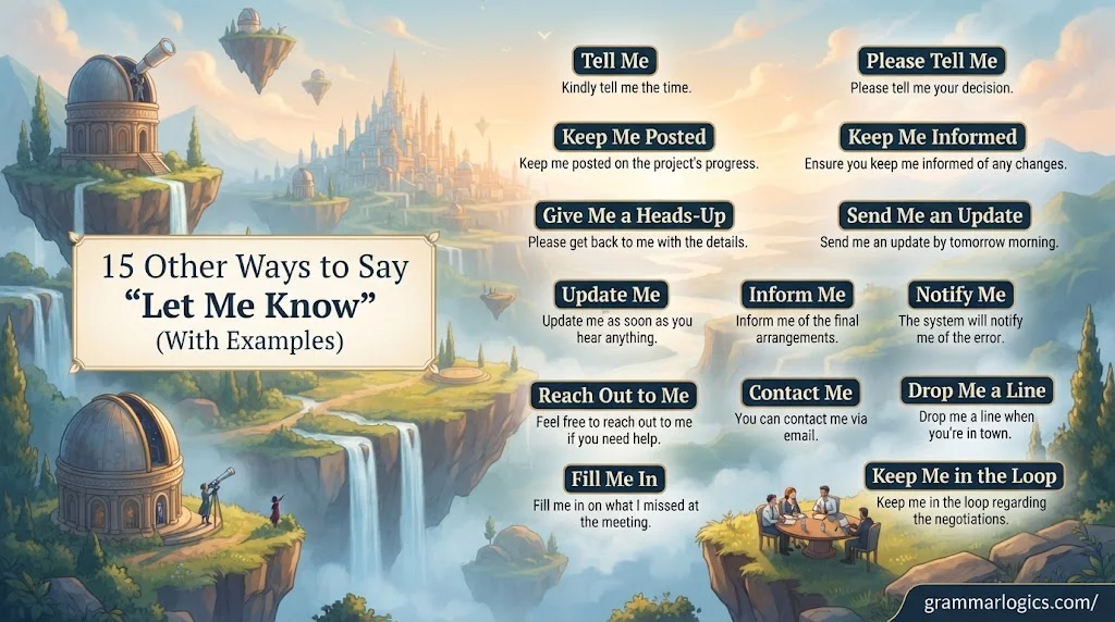 15 Other Ways to Say “Let Me Know” (With Examples)