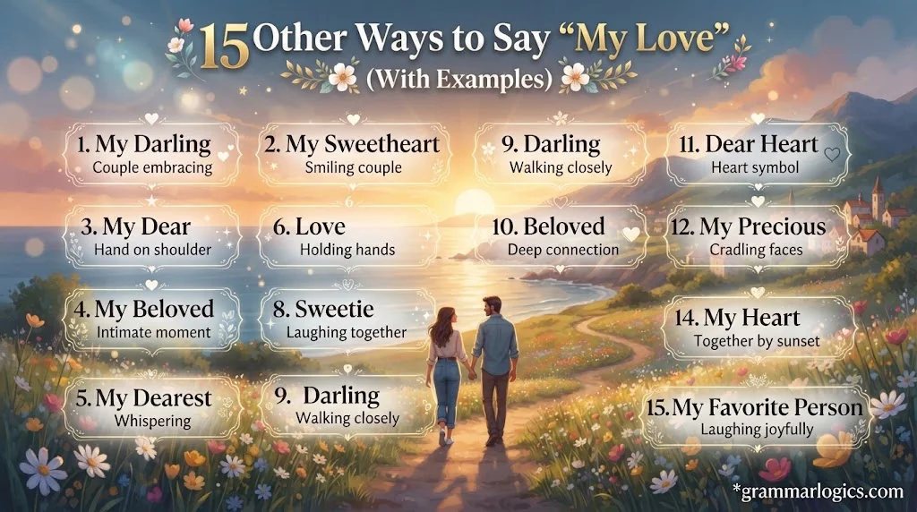 15 Other Ways to Say “My Love” (With Examples)