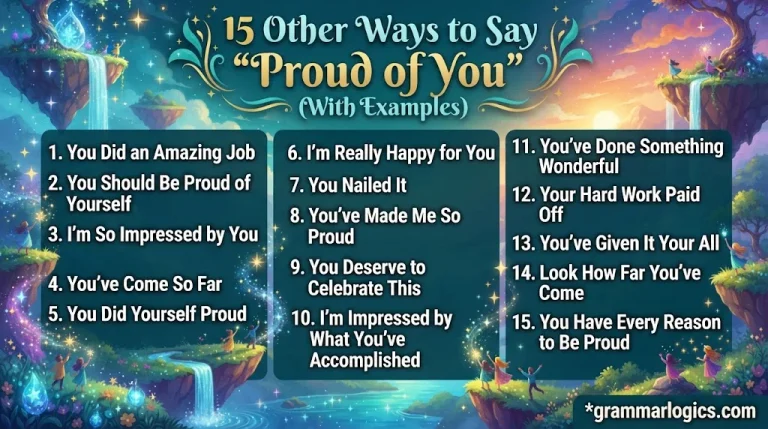 Other Ways to Say “Proud of You”