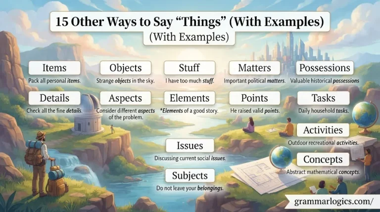 Other Ways to Say “Things”