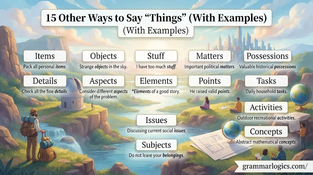Other Ways to Say “Things”
