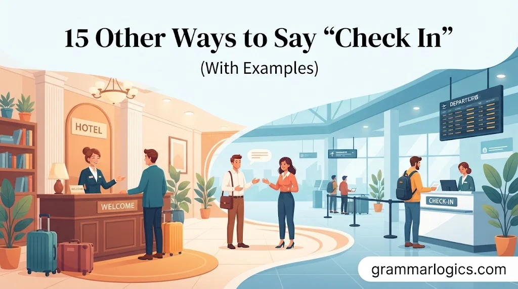 15 Other Ways to Say “Check In” (With Examples)