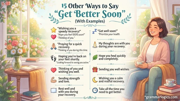 15 Other Ways to Say “Get Better Soon” (With Examples)