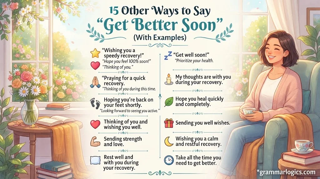 15 Other Ways to Say “Get Better Soon” (With Examples)