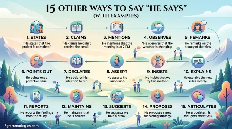 15 Other Ways to Say "He Says" (With Examples)