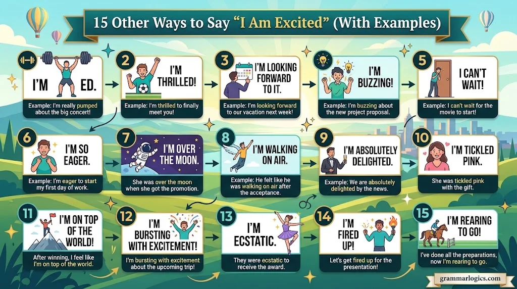 15 Other Ways to Say “I Am Excited” (With Examples)