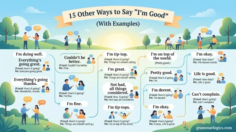 15 Other Ways to Say “I’m Good” (With Examples)