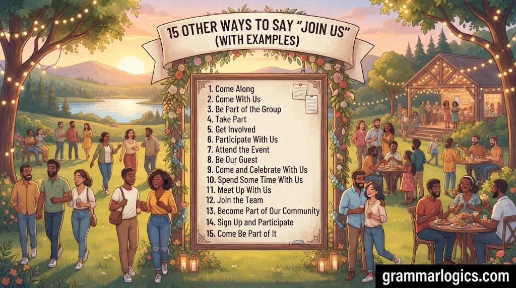 15 Other Ways to Say “Join Us” (With Examples)