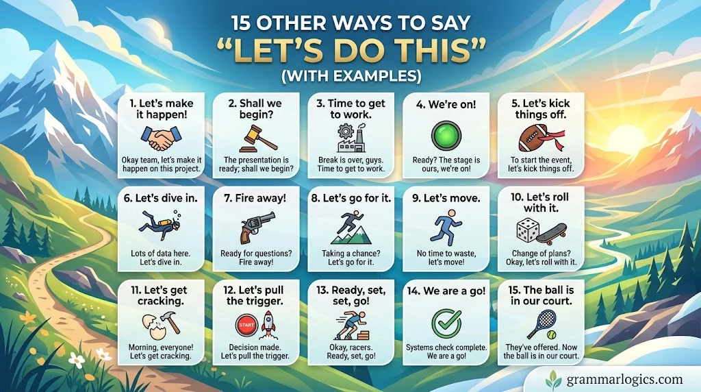 15 Other Ways to Say “Let’s Do This” (With Examples)