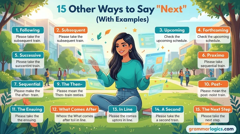 15 Other Ways to Say “Next” (With Examples)