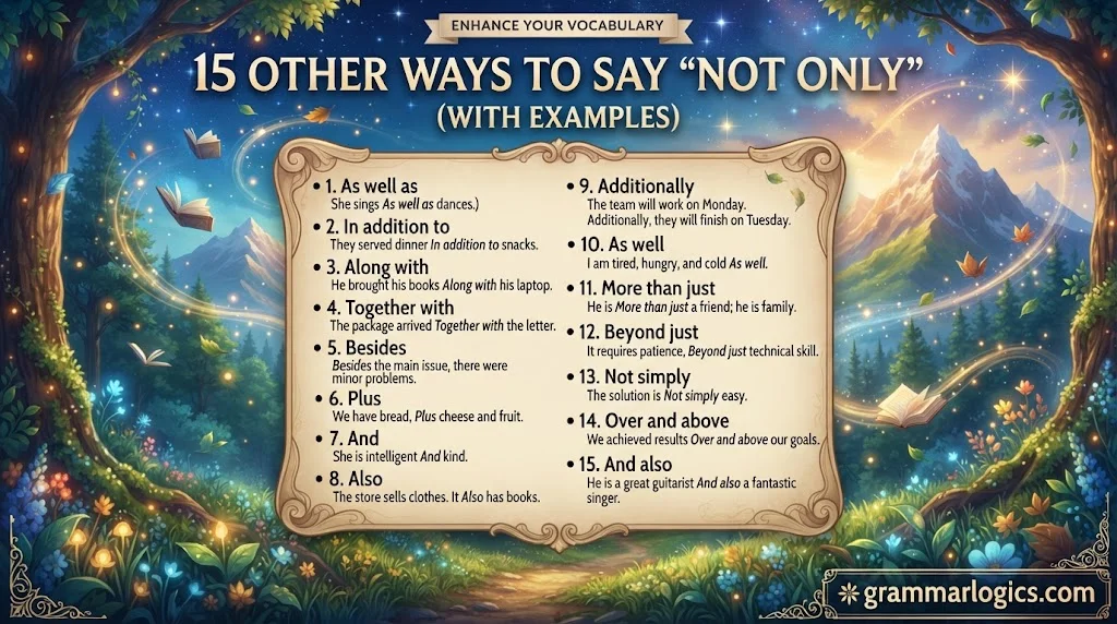 Other Ways to Say “Not Only”