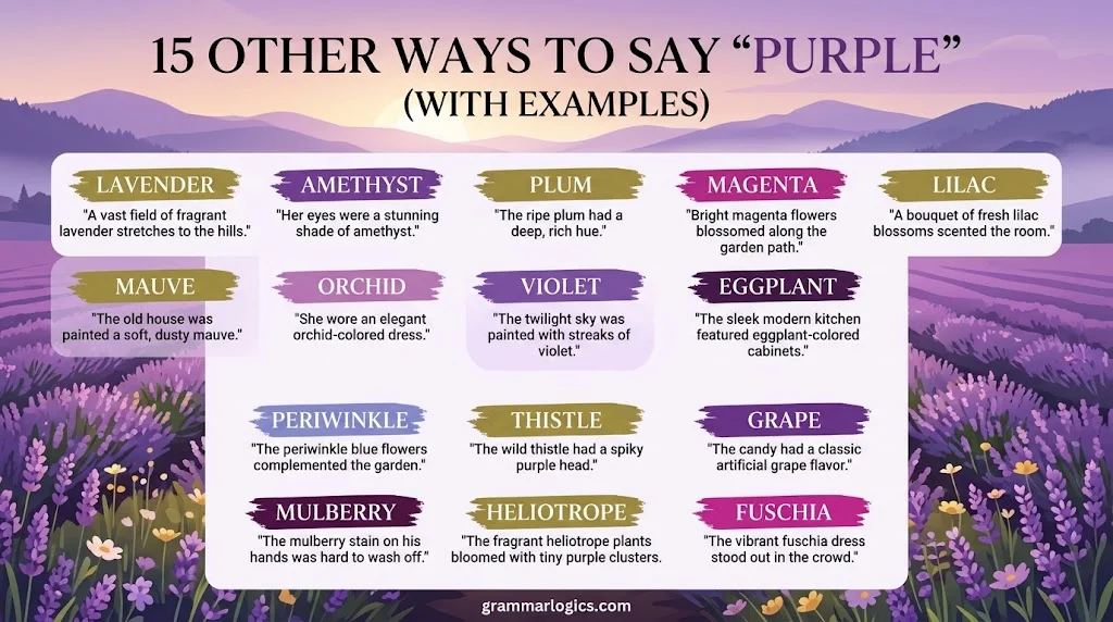 15 Other Ways to Say “Purple” (With Examples)