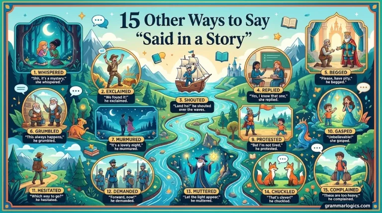 15 Other Ways to Say “Said in a Story” (With Examples)