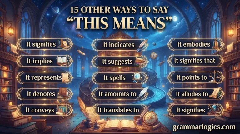 Other Ways to Say “This Means”