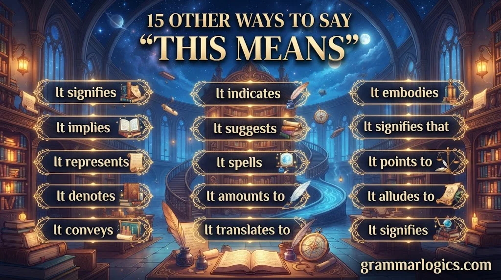 Other Ways to Say “This Means”
