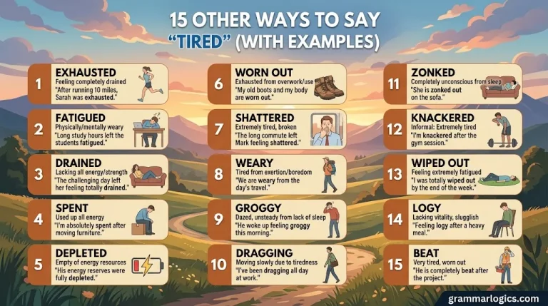 15 Other Ways to Say “Tired” (With Examples)