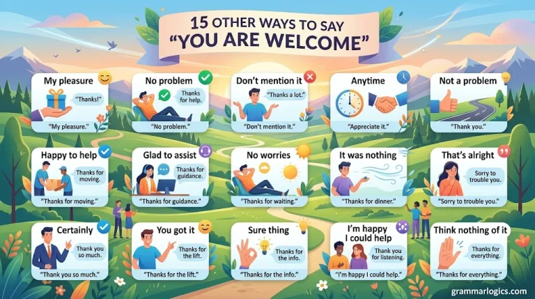Other Ways to Say “You Are Welcome”